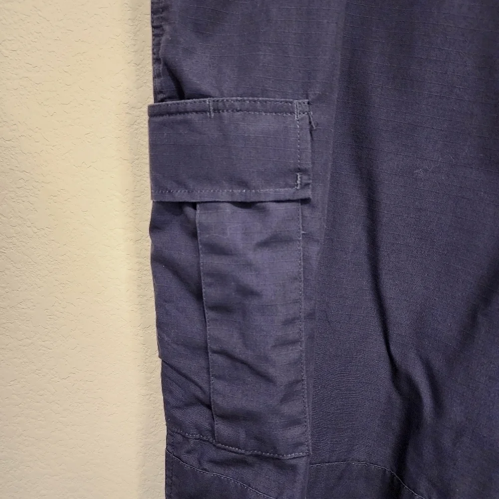 TruSpec Navy Blue Tactical Pants Cargo Pockets Size XL Long EMS